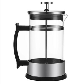 Set din sticlă pentru ceai și cafea, cu presă franțuzească pentru cafea, spumator de lapte, filtru, ceașcă de cafea și vas pentru cafea preparată manual