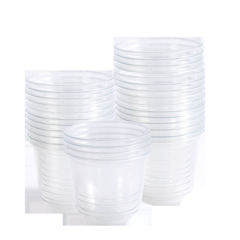 Yunlei 365 ml pahar plastic de unică folosință pentru deserturi și băuturi reci, cu autocolant la modă