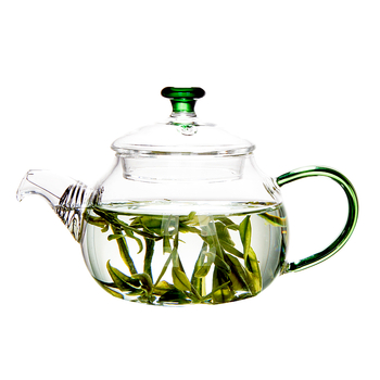 Ceainic din sticlă cu filtru, rezistent la temperaturi înalte, mini pentru o singură porție, pentru infuzia ceaiului verde