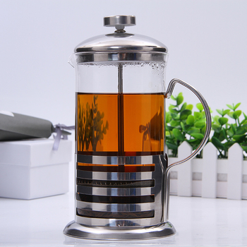 Cafetieră din oțel inoxidabil, ceainic cu presă franceză, 350 ml