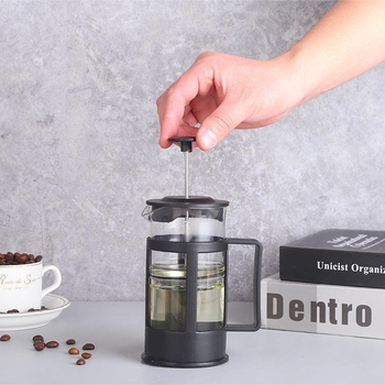 Presă franțuzească pentru cafea, multifuncțională, filtru pentru cold brew cu strecurător de ceai, recipient din plastic cu mâner