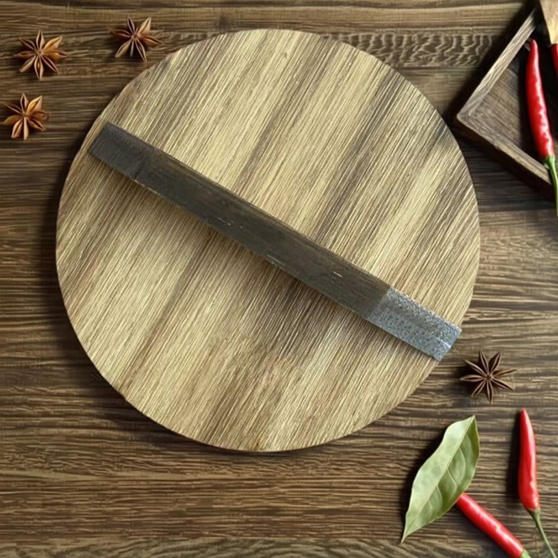 Capace din lemn pentru ceainic, oale și wok – design modern minimalist