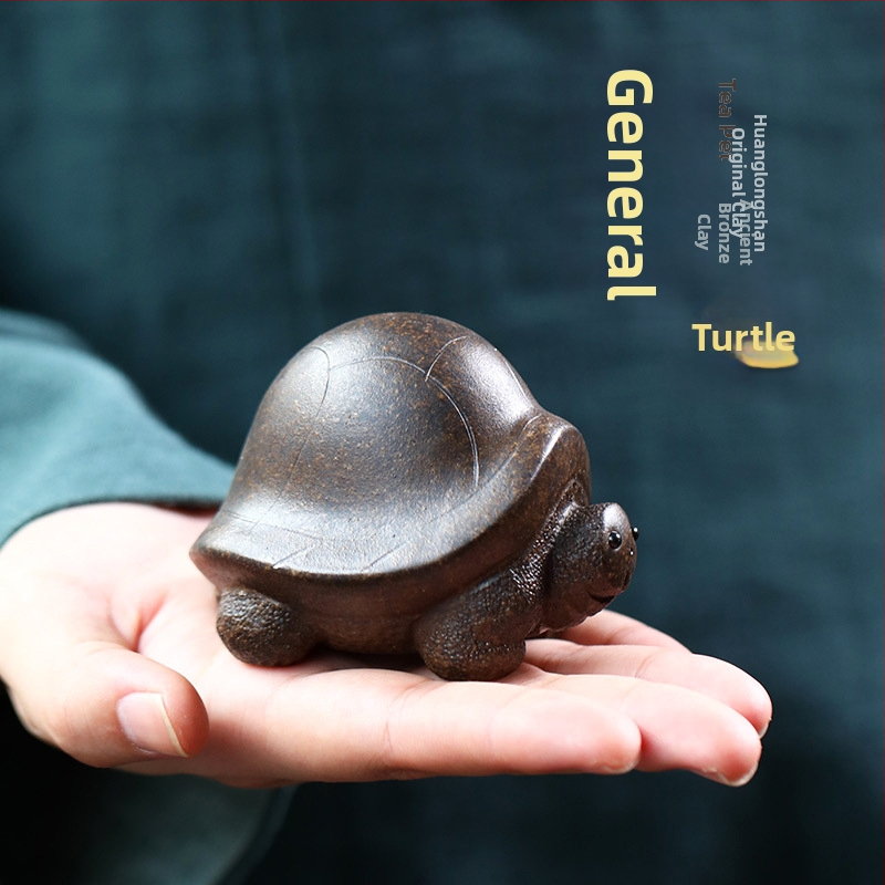 TEA PET z Yixingu purpurového piesku – generálna korytnačka, dekor na čajový stôl a čajový salón, držiak na viečko