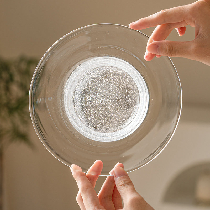 Suport pentru ceai în stil chinezesc, în formă de lună, din sticlă borosilicat rezistentă, tavă pentru ceai și fructe
