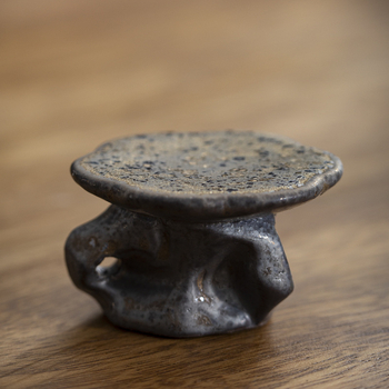 Suport ceramic pentru capac, suport rustic pentru capac, accesorii Kung Fu ceai, decor Zen pentru masă de ceai, covoraș pentru capacul ceaiului, suport pentru capacul ceainicului, animal de ceai