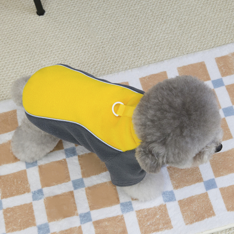 Jesensko-zimska odjeća za pse za Teddyja i Bichon Frisé, flis jakna koja svijetli u mraku