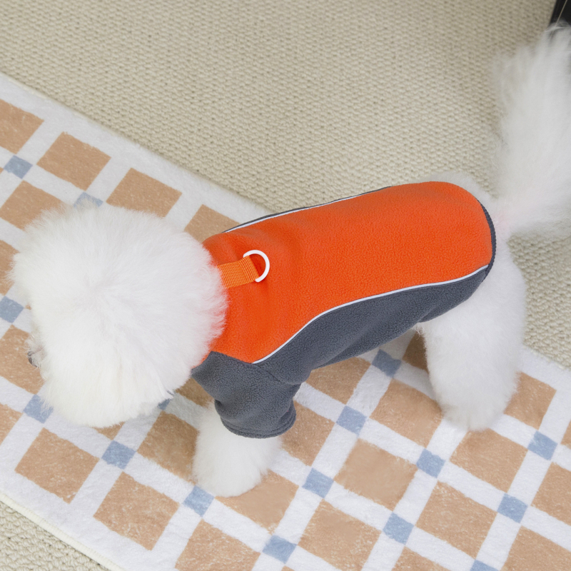 Jesensko-zimska odjeća za pse za Teddyja i Bichon Frisé, flis jakna koja svijetli u mraku