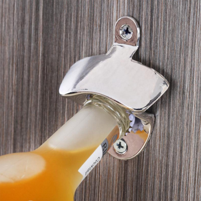 Deschizător de sticle montat pe perete, din aliaj de zinc, pentru bere și cocktailuri