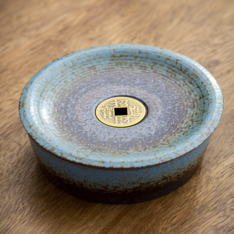 Tavă circulară de ceramică pentru ceremonia ceaiului în stil japonez