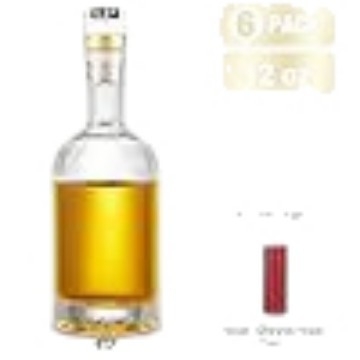 Átlátszó, masszív üvegből készült palack vodkához és borhoz, parafa zárással, üres palack