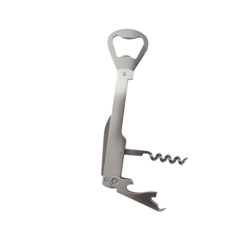 Deschizător de sticle din oțel inoxidabil, realizat manual, design pliabil, portabil