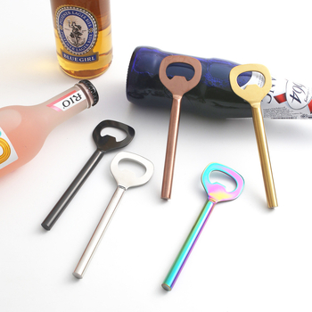 Deschizător de sticle din oțel inoxidabil, pentru bere, multifuncțional, cu logo imprimat