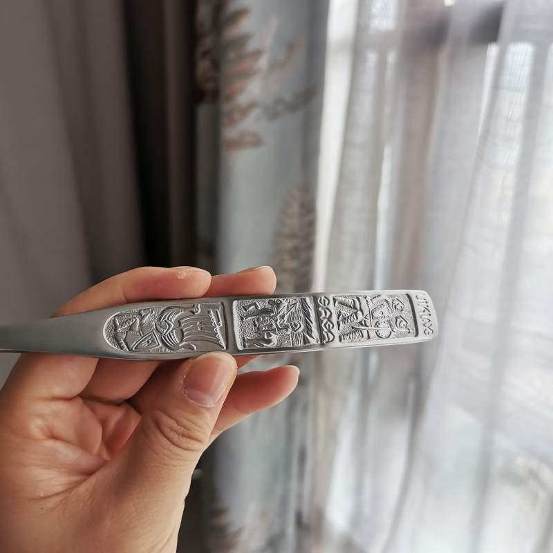 Deschizător de sticle bere cu relief retro din oțel inoxidabil 18/10, cu figură, 304 de înaltă calitate