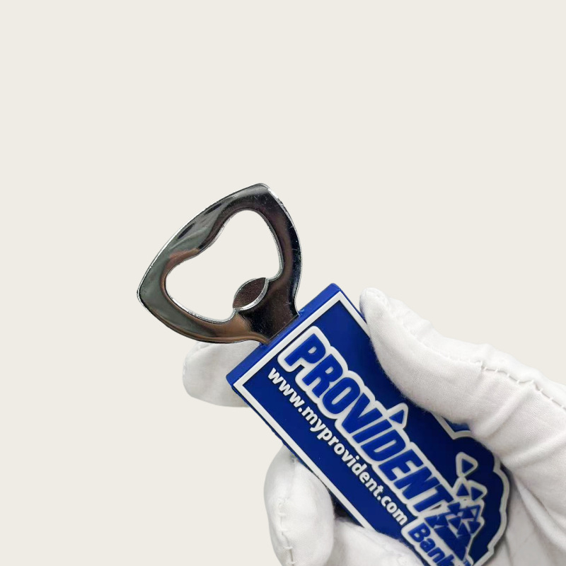 Kreativni PVC magnetski metalni otvarač boca — u obliku crtanog lika, prilagođeno logo, korporativni događaj, veleprodaja