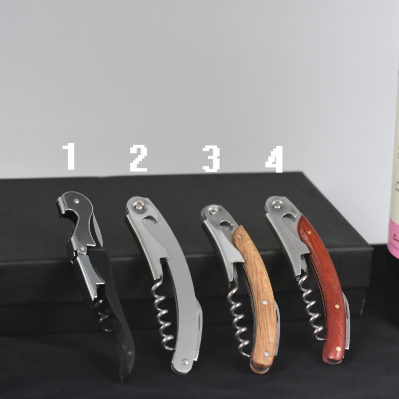 Deschizător clasic pentru vin roșu, accesorii din oțel inoxidabil pentru vin, set de patru piese, deschizător multifuncțional pentru masă