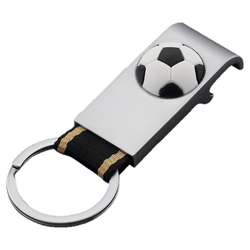 Deschizător portabil din aliaj de zinc, personalizabil cu logo, breloc în formă de fotbal