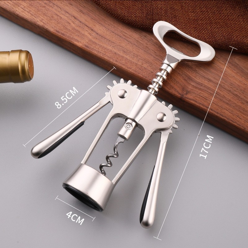 701 Deschizător de vin – instrument multifuncțional pentru vin și bere, din aliaj de zinc