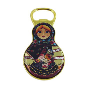Matrioshka rusească turistică cultural creativ – deschizător de sticle și magnet pentru frigider