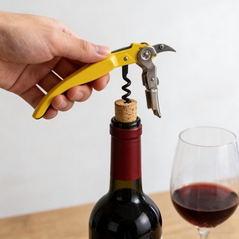 Deschizător de sticle din oțel inoxidabil, cuțit sommelier pentru vin, deschizător de bere, cadou