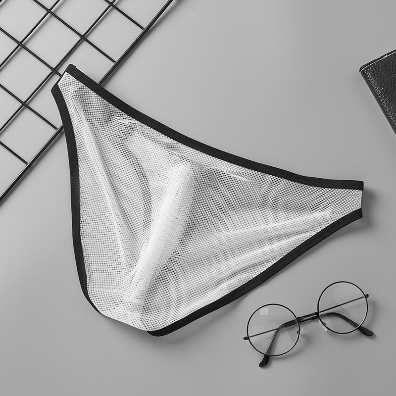 GTOPX Muške mrežaste gaćice, tanke ice silk, niska struka, prozračne mrežaste