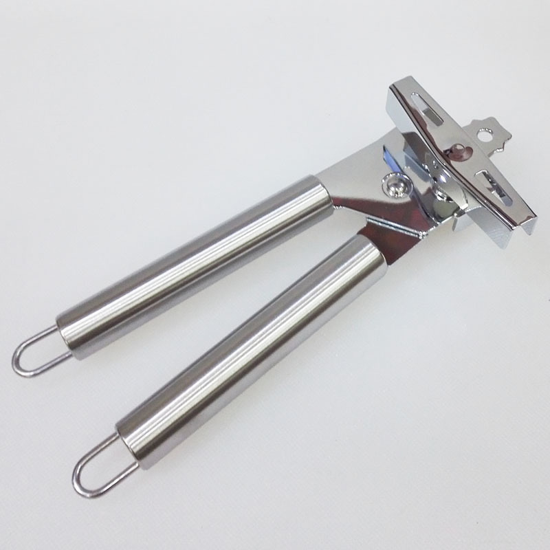 Deschizător manual multifuncțional pentru conserve, cu mâner din oțel inoxidabil și lemn, pentru deschiderea recipientelor cu lapte praf și a borcanelor cu fructe; deschizător Bakelite pentru sticle; cuțit pentru conserve