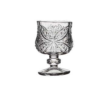 Mini pahar înalt, gravat, 50 ml, stil vintage, pentru uz casnic