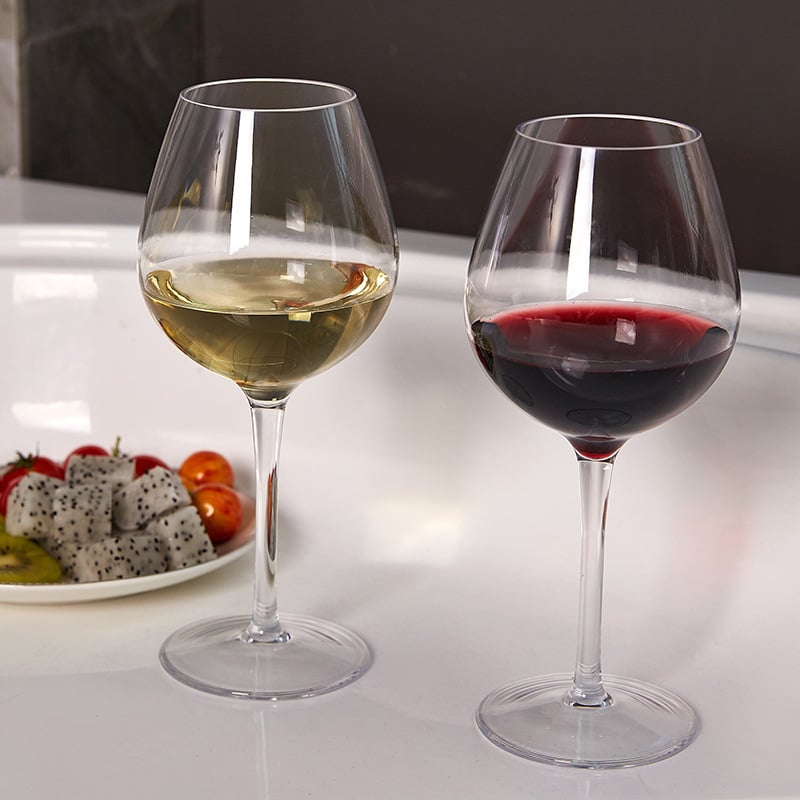 Set pahare vin Tritan, transparente, stil Bordeaux, calitate alimentară, 2 buc