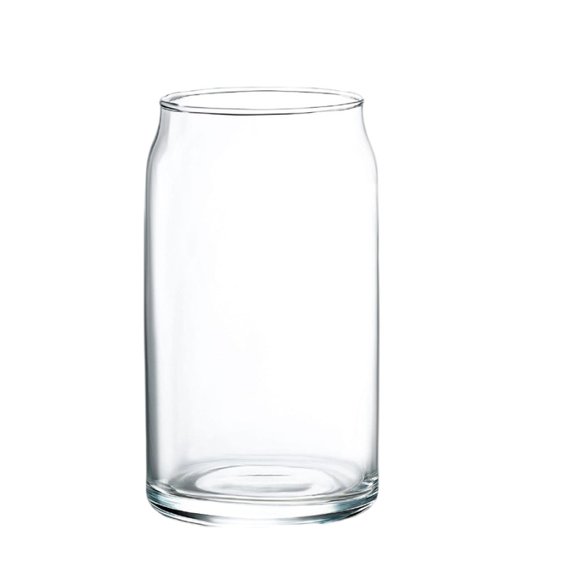 Cană din sticlă transparentă pentru cafea, bere, suc și băuturi — stil nordic