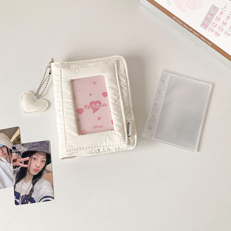 Hisocute Argintiu M5 album de carduri cu grilă unică pentru fete, fotografii Polaroid de 3 inci, închidere magnetică, album foto cu foi detașabile