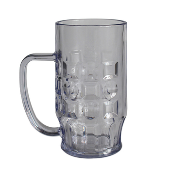 Wow cană de bere din plastic, personalizată, cu mâner, 650 ml, textură de ananas