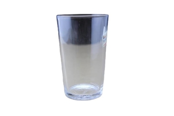 Cană de bere din sticlă cu pereți drepți, 201–300 ml, imprimare a logo-ului