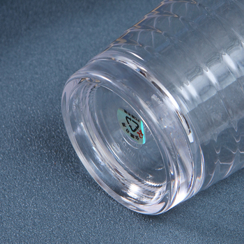 Mass Burning pahar de bere din acrilic PC cu dungi orizontale, pahar plastic durabil 200 ml