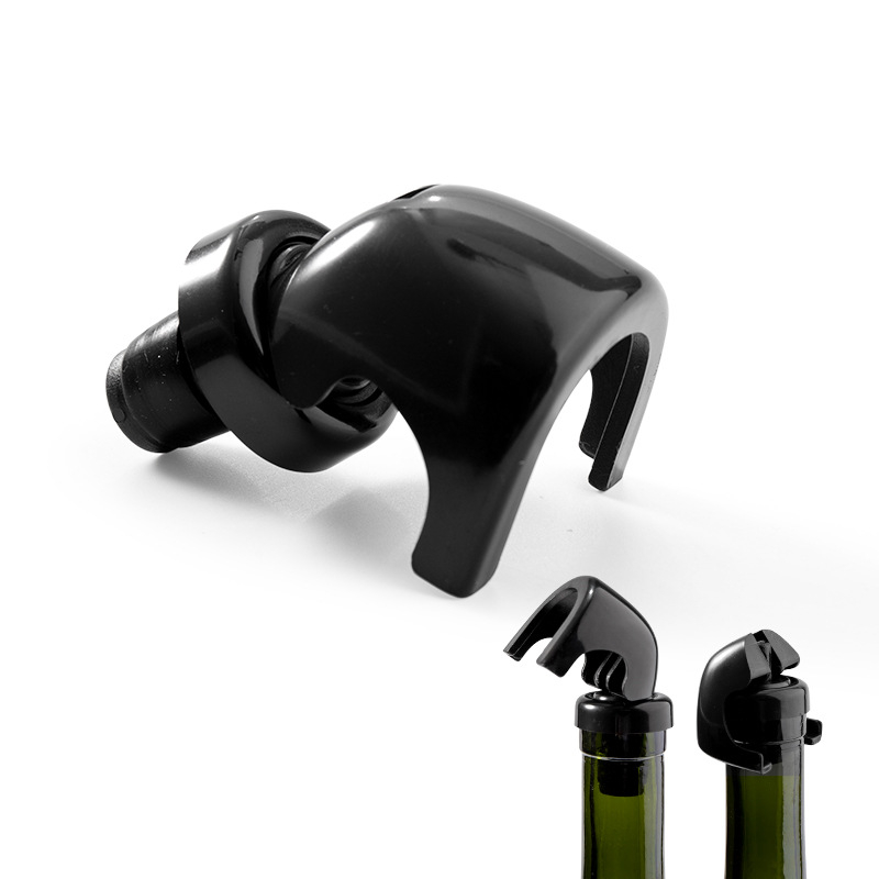 Stop din silicon pentru sticla de vin cu vid, design creativ, pentru vin roșu și șampanie
