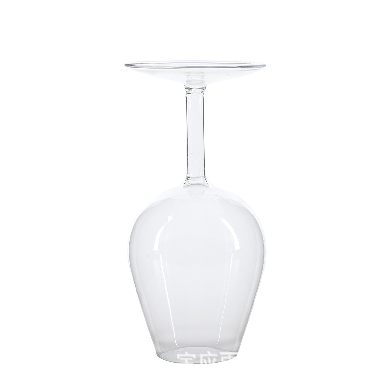 Pahar creativ din sticlă pentru cocktailuri, uz casnic, pahar de vin transparent cu design invers