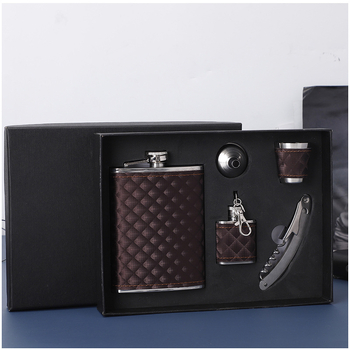 Set portabil din oțel inoxidabil pentru mini decantor de vin, cu pahare și pâlnie