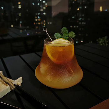 Pahar din sticlă pentru cafea și whisky, 301–400 ml, stil Instagram, ambalaj individual, imprimare logo disponibil