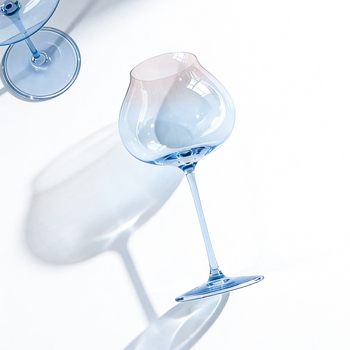 Pahar de vin cu picior înalt, stil scandinav minimalist, cristal, pentru uz casnic