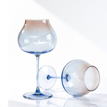 Pahar de vin cu picior înalt, stil scandinav minimalist, cristal, pentru uz casnic