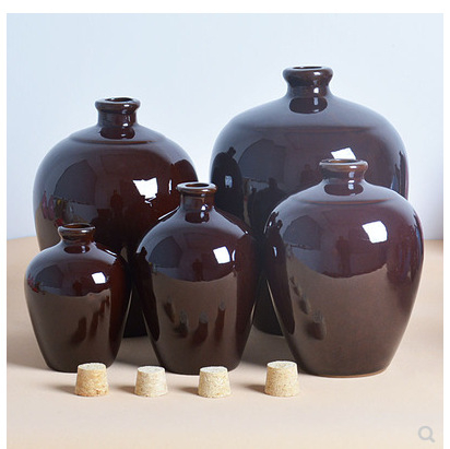 Vas ceramic pentru vin, din ceramică, cu capace sigilate, stil vintage, în mai multe dimensiuni