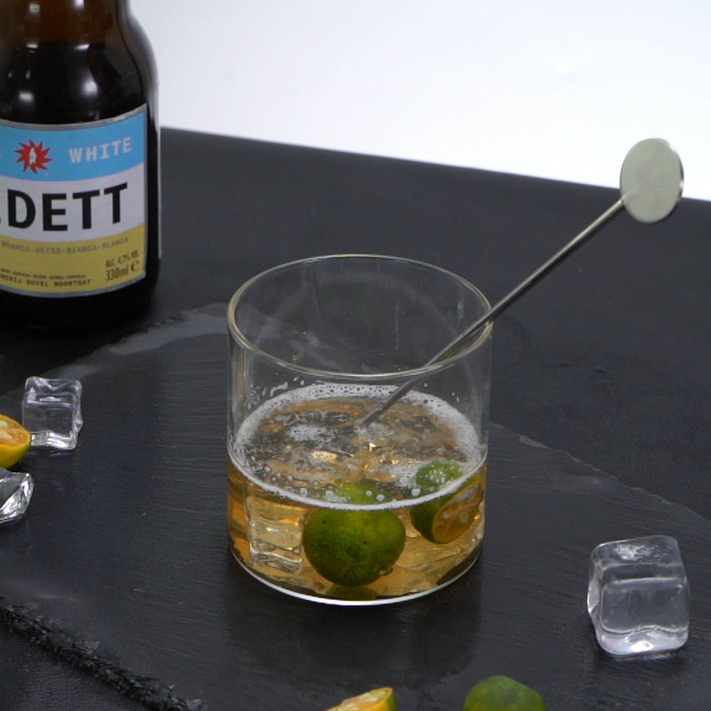 Bețișor de amestecare din oțel inoxidabil 304 pentru bar, ceai cu lapte, cafea și cocktailuri