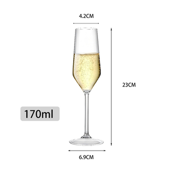 Pahar din plastic pentru șampanie și vin roșu, 170 ml