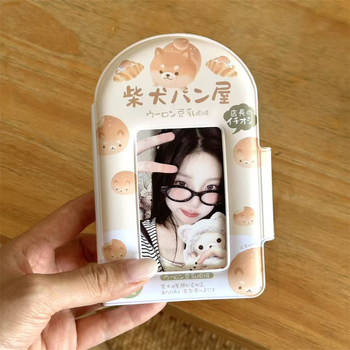 Shiba Inu drăguț în stil japonez, album foto pentru carduri de 3 inch, aranjament cu grilă Polaroid de o singură celulă, cărți de idol și My Little Pony