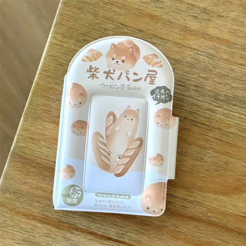 Shiba Inu drăguț în stil japonez, album foto pentru carduri de 3 inch, aranjament cu grilă Polaroid de o singură celulă, cărți de idol și My Little Pony