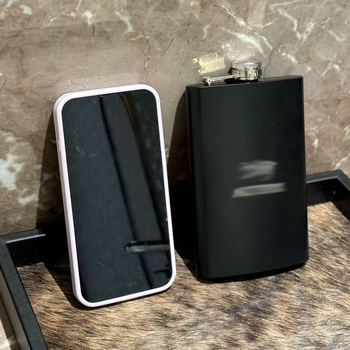 SZN flacon din oțel inoxidabil Bone Bird, portabil pentru exterior, recipient compact pentru vin