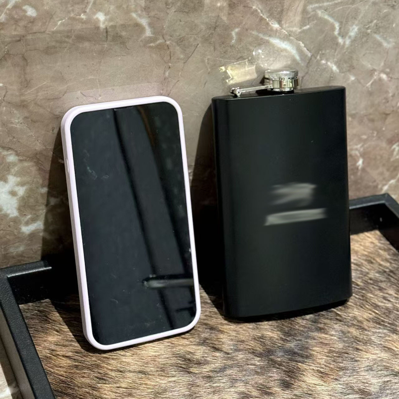 SZN flacon din oțel inoxidabil Bone Bird, portabil pentru exterior, recipient compact pentru vin