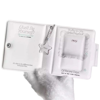 Album de carduri în stil coreean, inspirat de Instagram, cu grilă de organizare, 3 inci, pentru carduri și fotografii Polaroid, design feminin