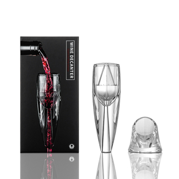 Decantor din acrilic pentru vin roșu, cu aerator, capacitate 1–100 ml