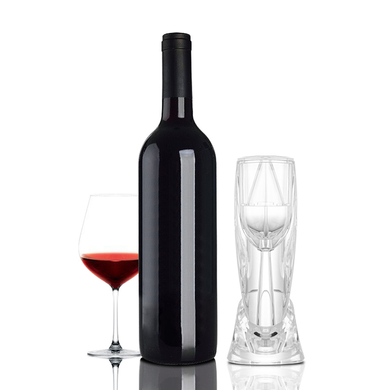 Decantor din acrilic pentru vin roșu, cu aerator, capacitate 1–100 ml