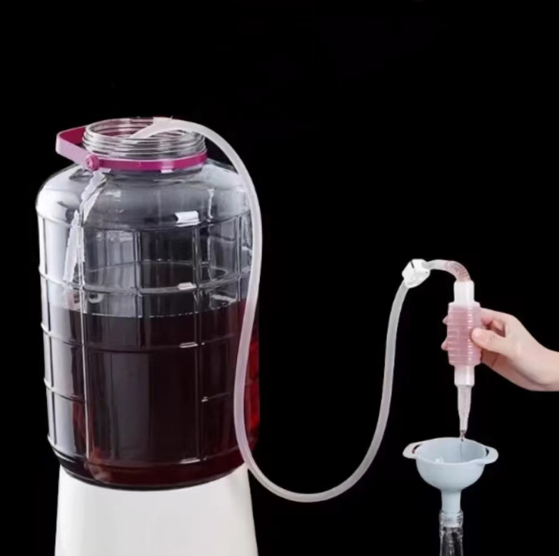 Sifon pentru vin și băuturi cu filtru — dozator de vin din borcan și instrument de schimbare a apei pentru acvariu