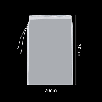 Sac filtrant din nylon, plasă 200–300, pentru filtrare ultrafină a laptelui, iaurtului, vinului și amestecurilor enzimatice cu nuci